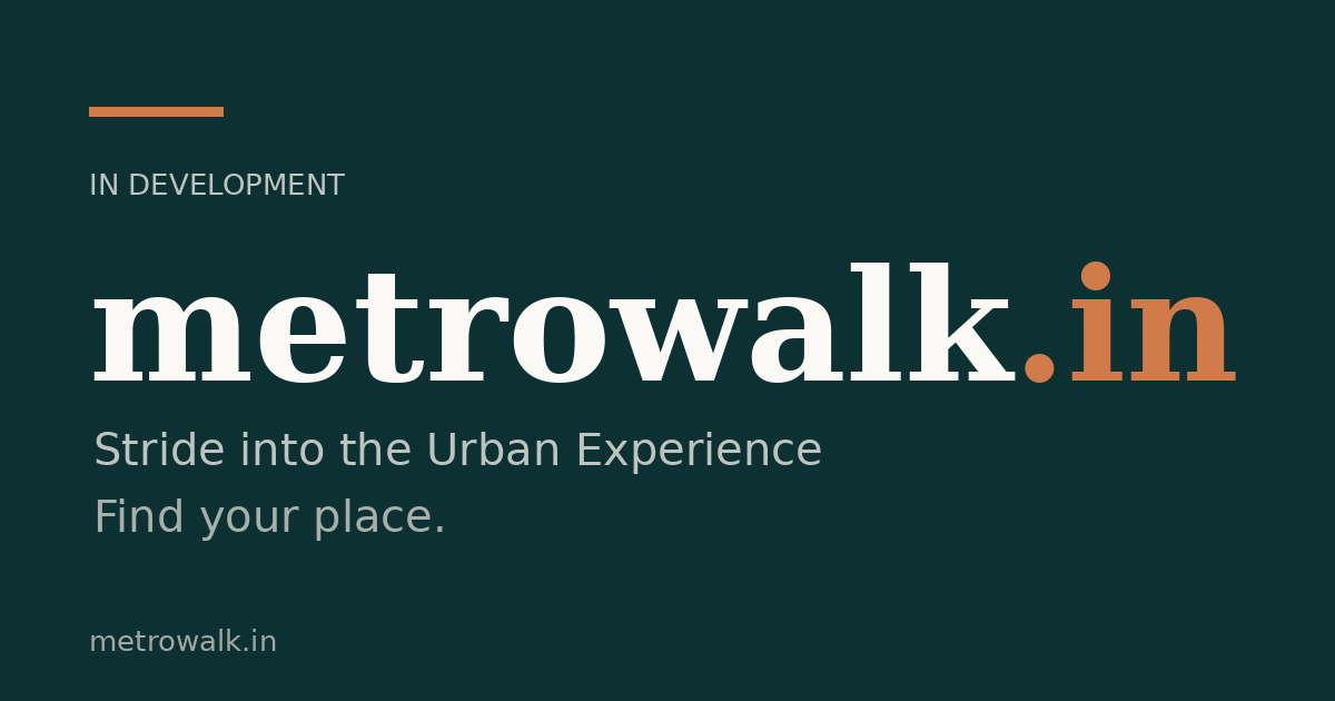 Link preview image for metrowalk.in